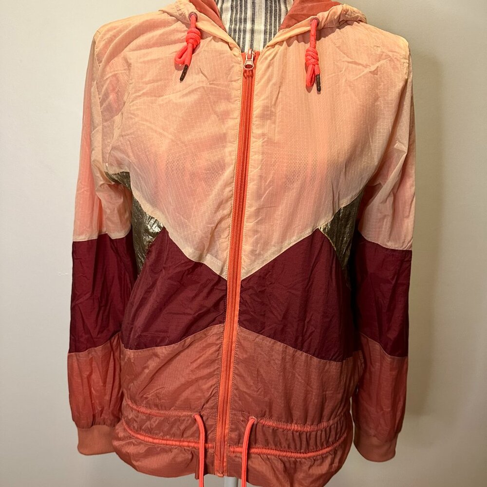 SCOTCH & SODA Pink and Gold Color block Windbreaker